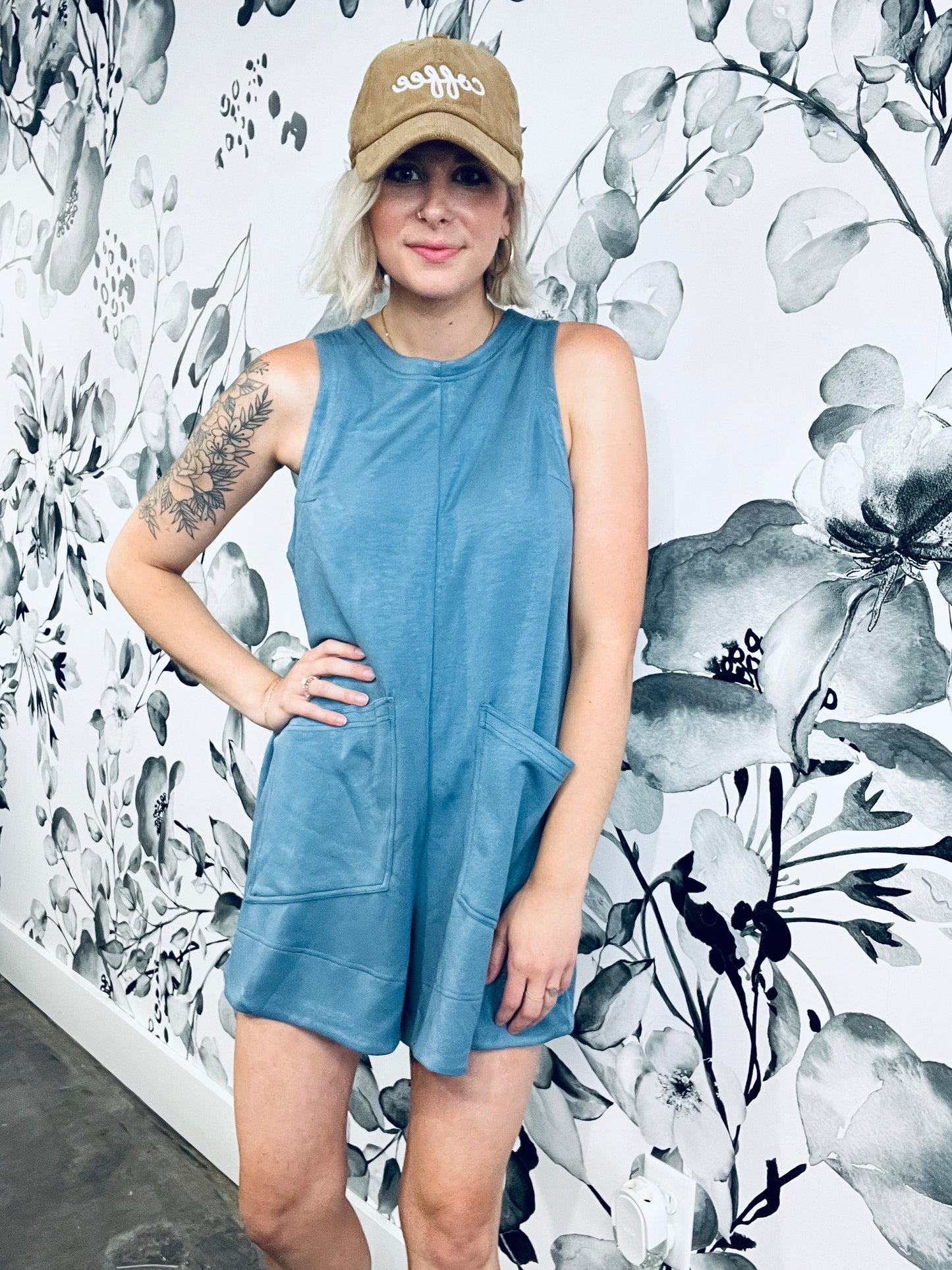 Blue Jay Romper