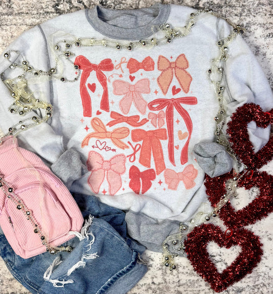 Youth Bow Inside Out Sweatshirt