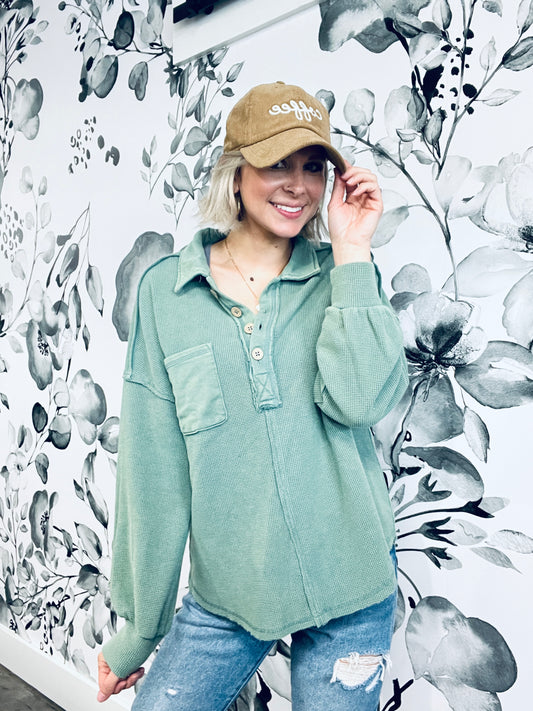 Crazy About You Waffle Top