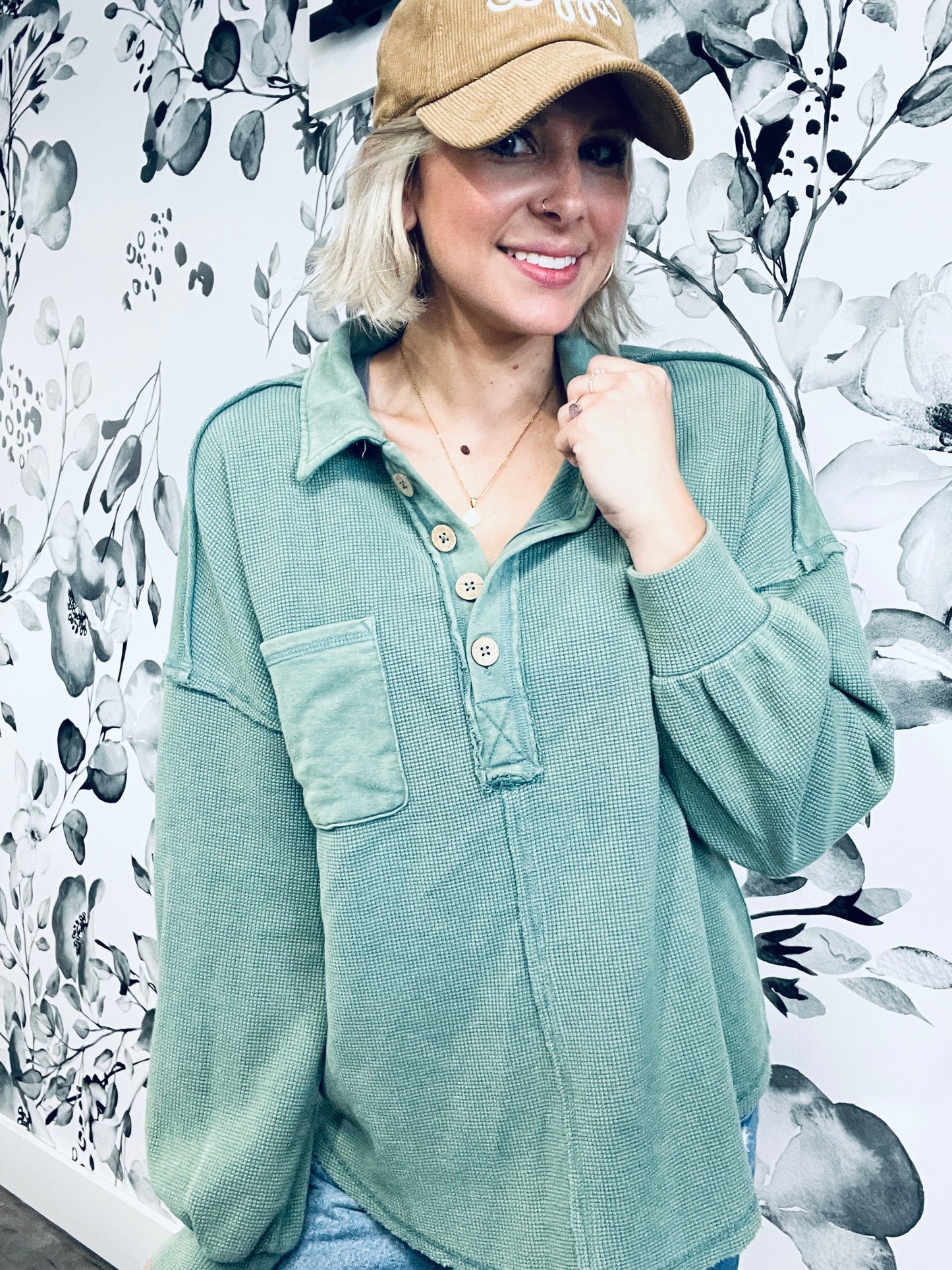 Crazy About You Waffle Top