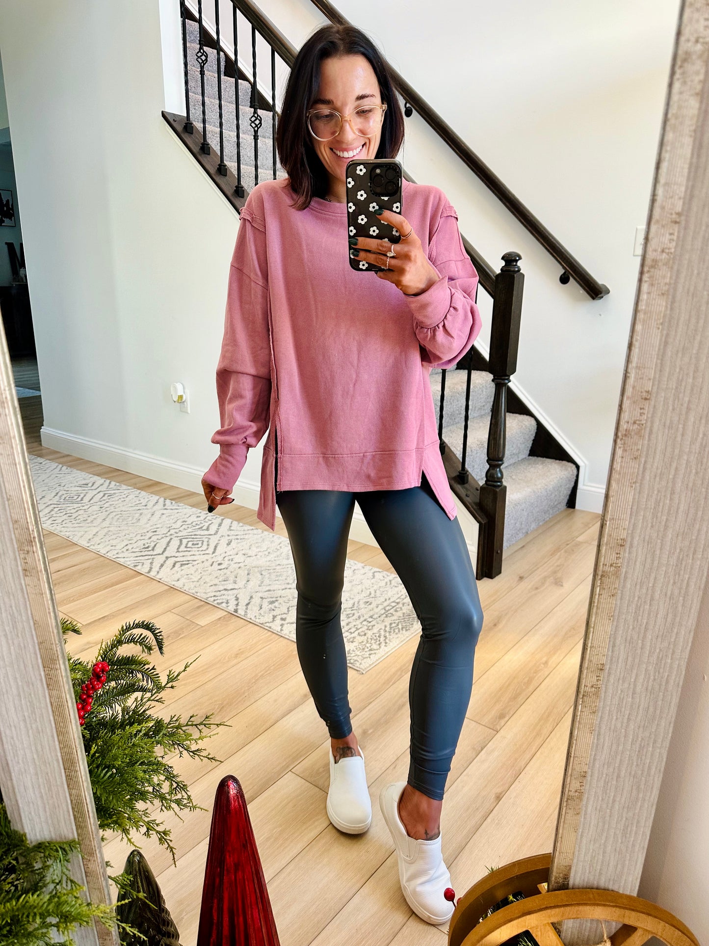 Faux Leather High Waist Leggings