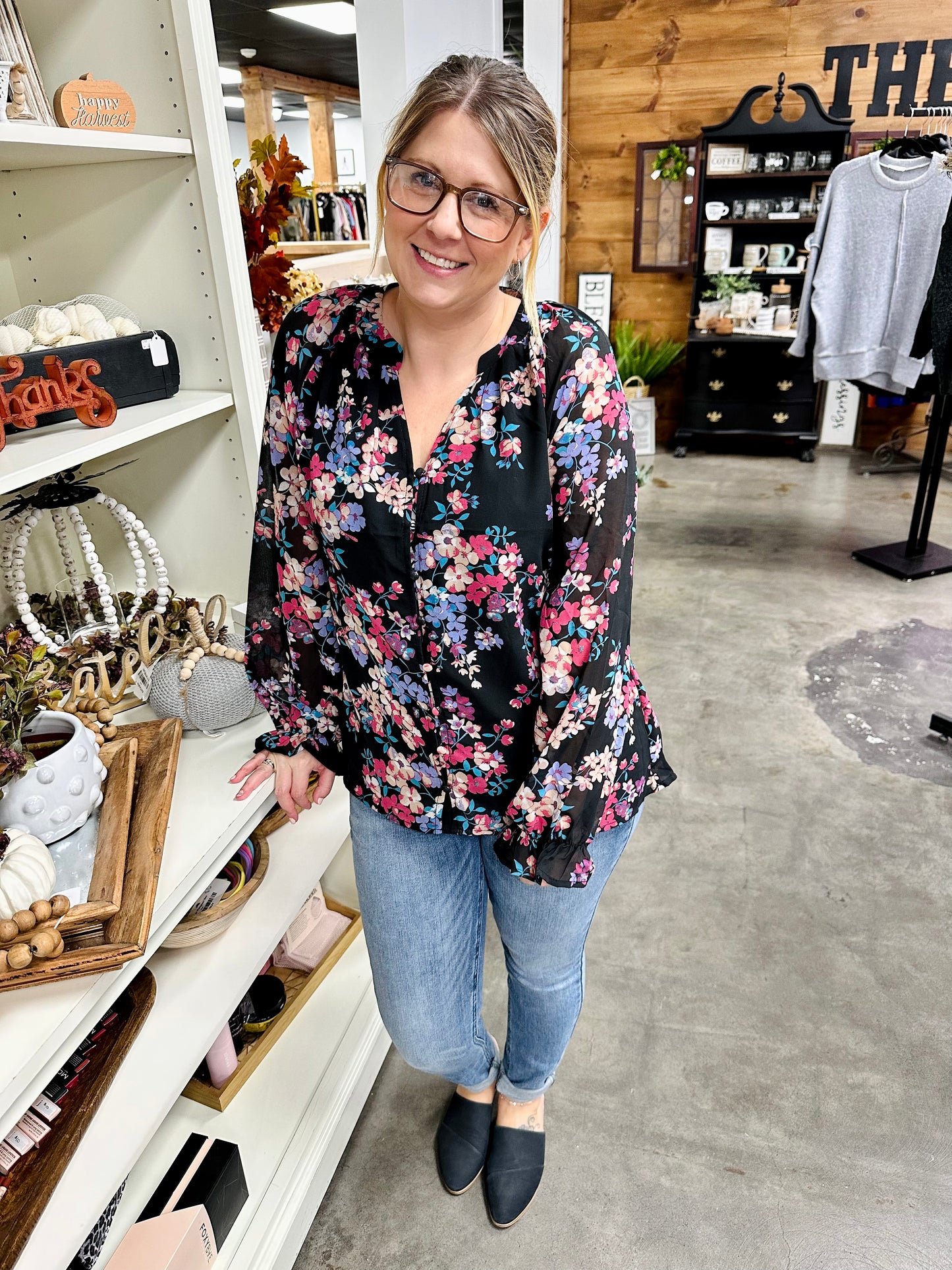 Find Me In Florals Blouse