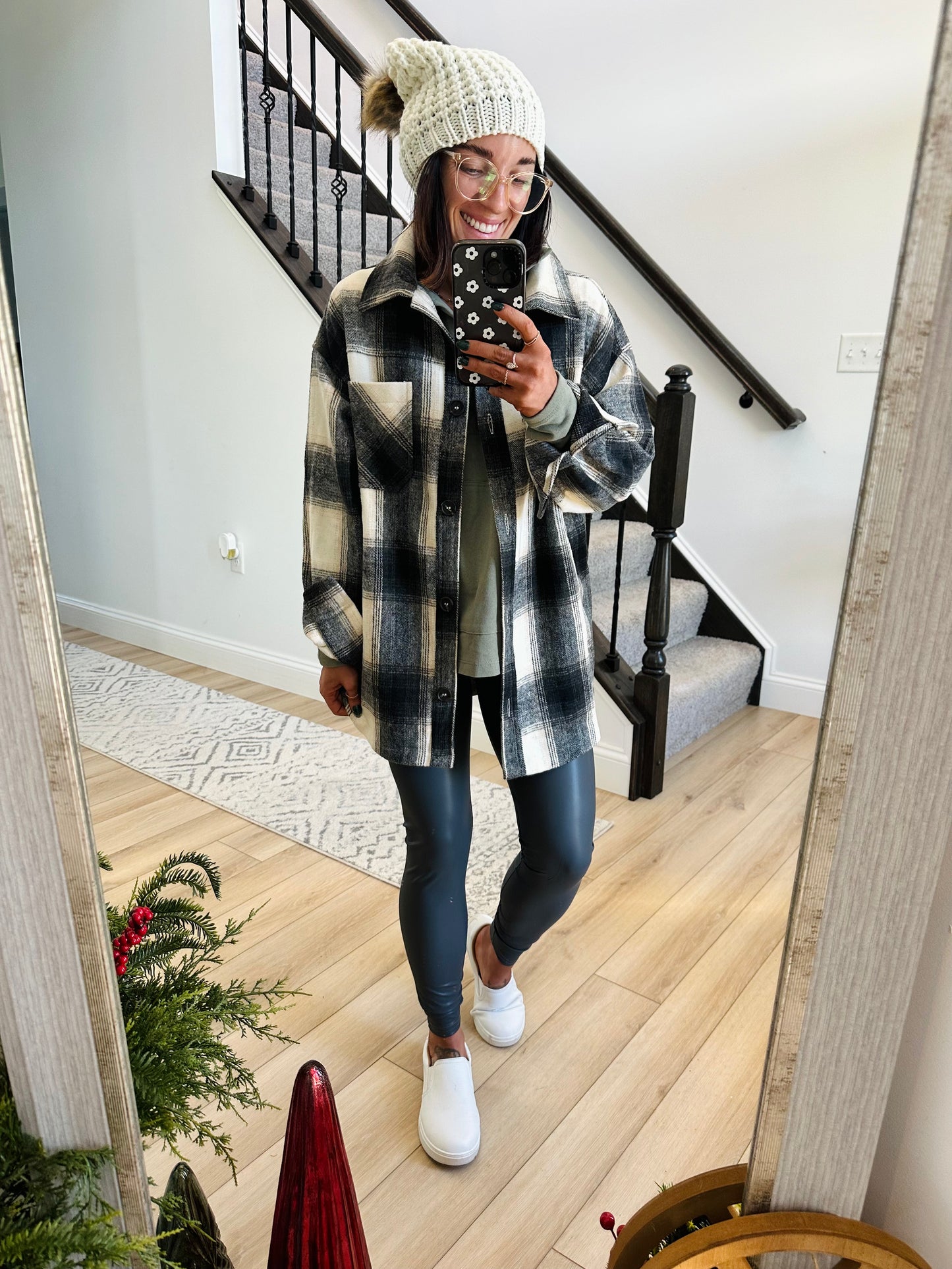 Faux Leather High Waist Leggings