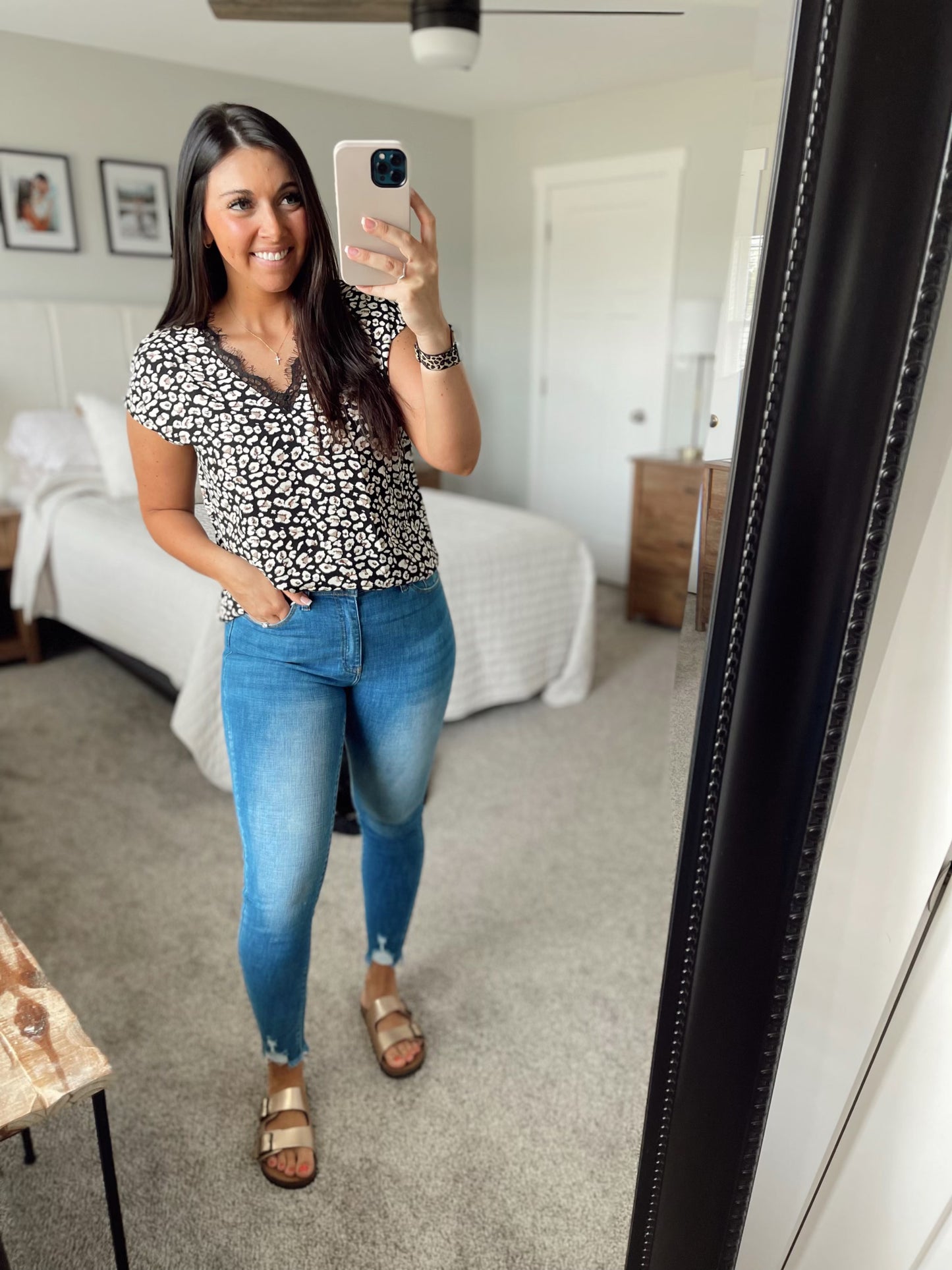 Wild Heart Lace Trim Top