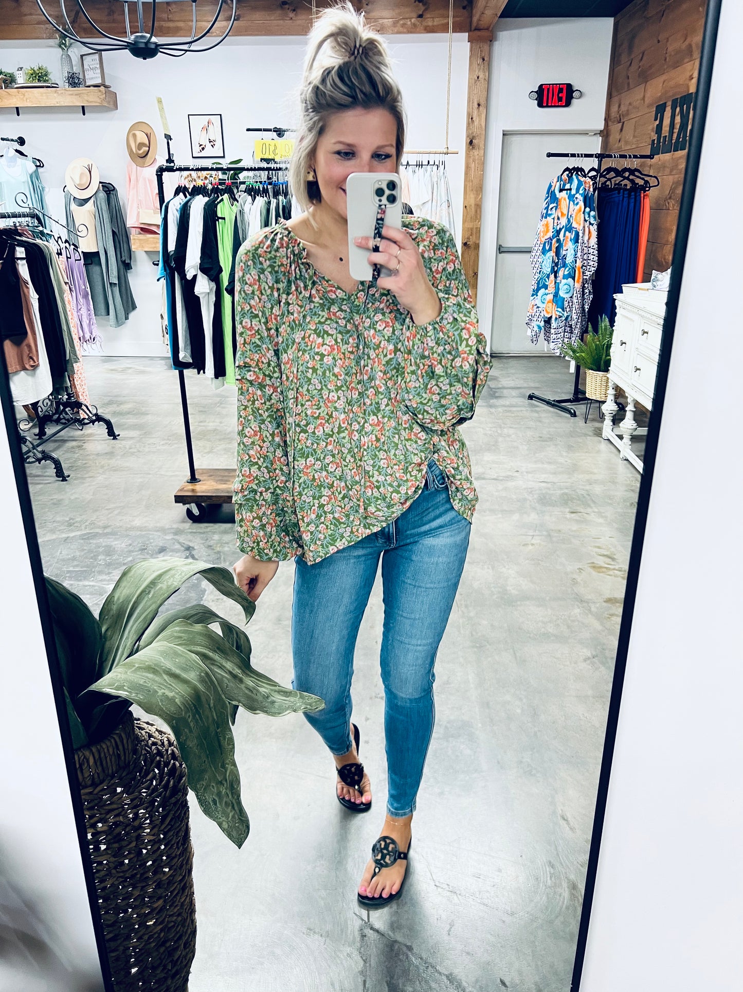 She's Blossoming Floral Blouse