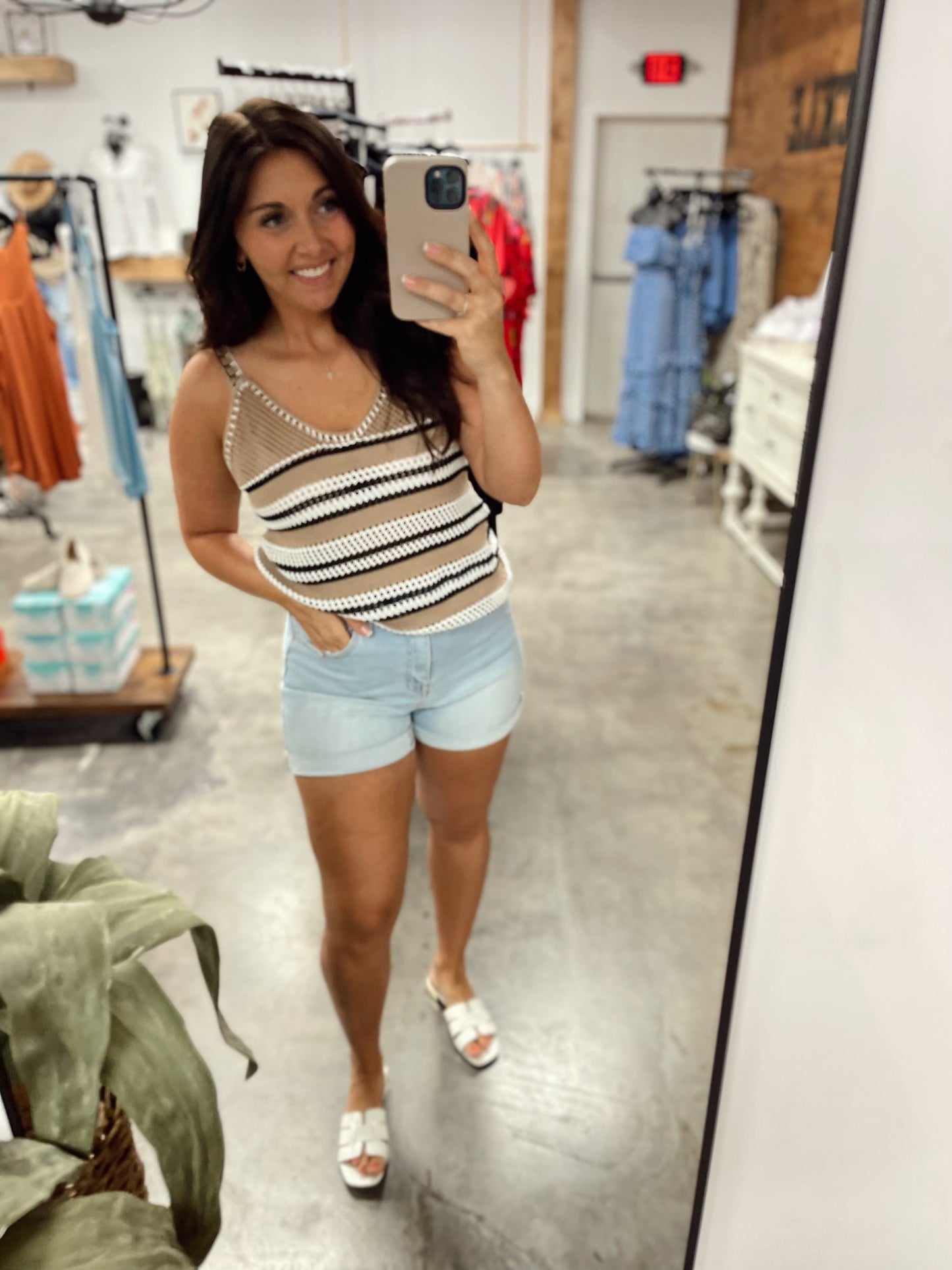 Vervet by Flying Monkey Full Size Cuffed Denim Shorts