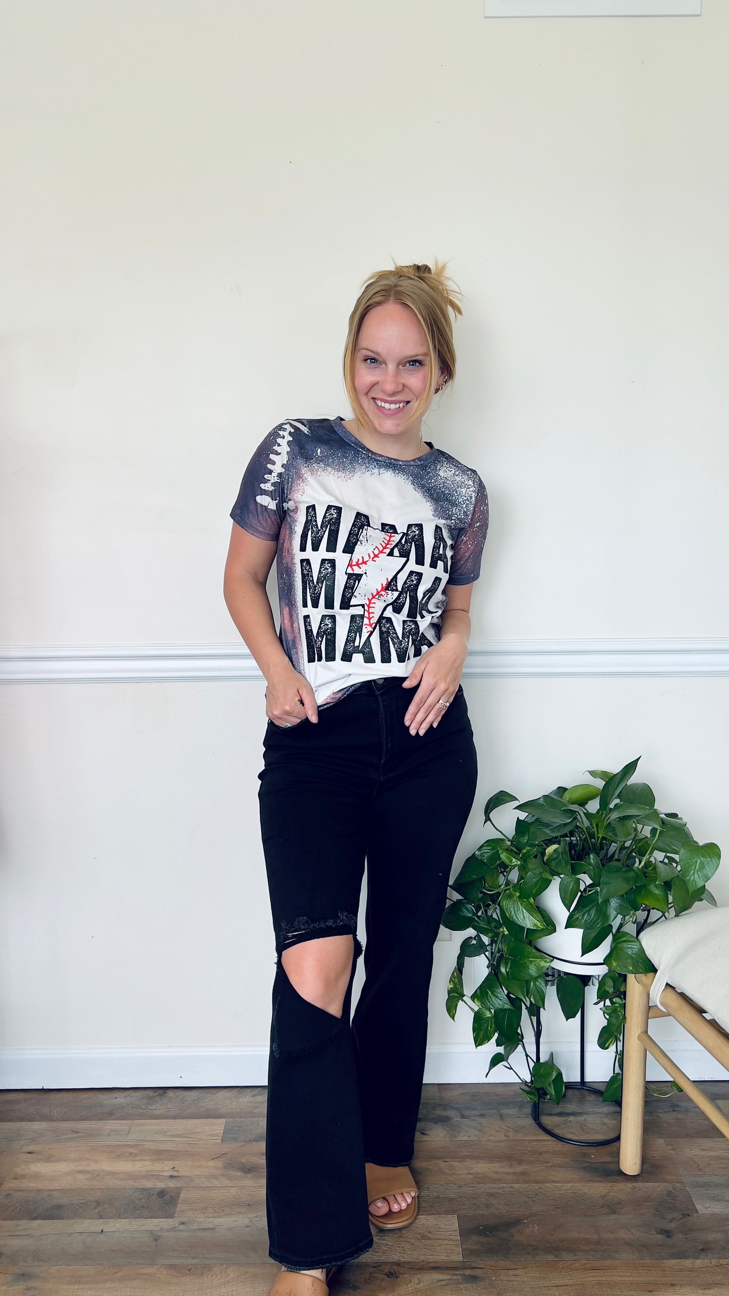 Mama Baseball Graphic Tee