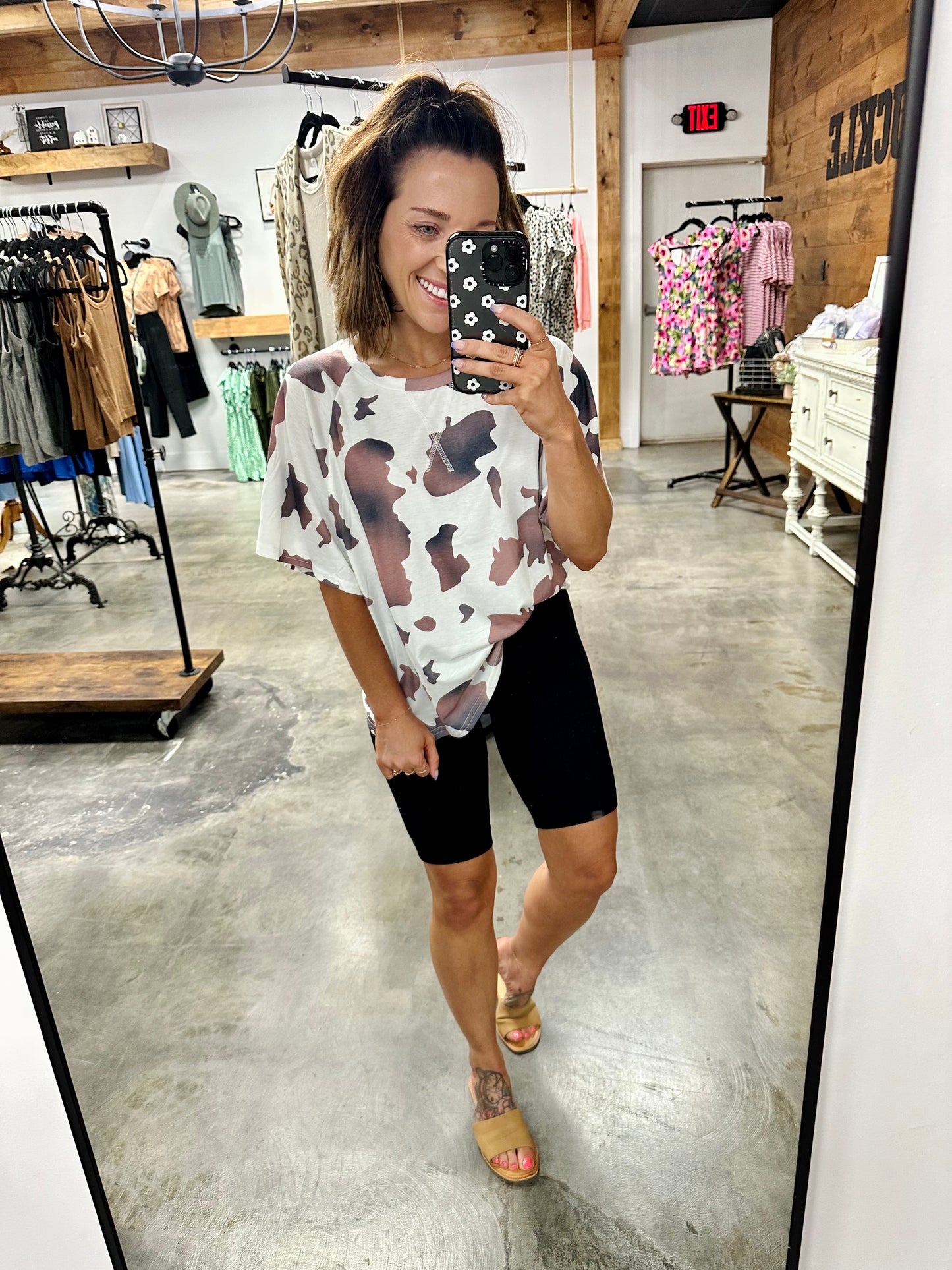 Cow Print Top