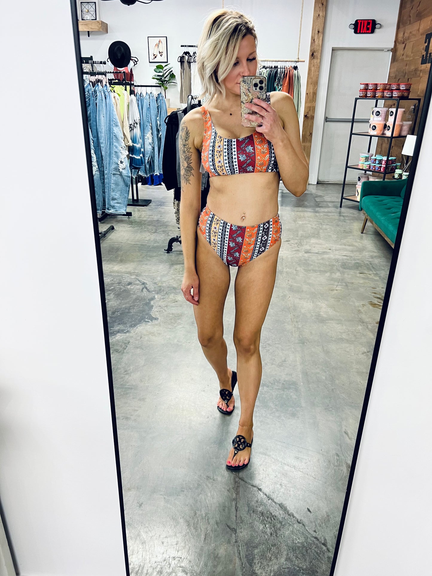 Printed Two-Piece Swimsuit