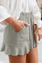 Pretty Girl Ruffled Elastic Waist Shorts