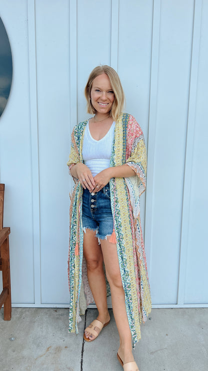 Paisley Free flow kimono