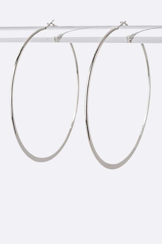 Classic Hoop Earrings - 75MM