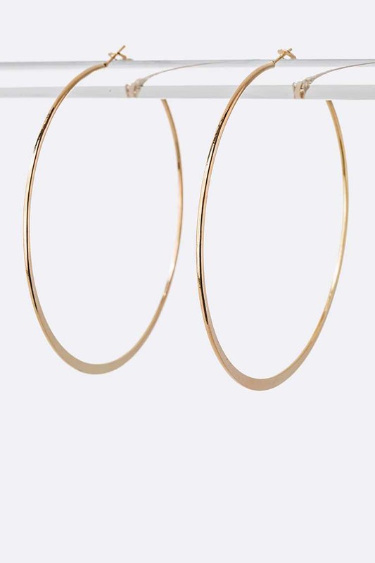 Classic Hoop Earrings - 75MM