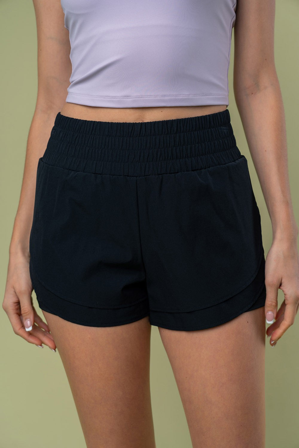 White Birch Rosie High Waist Shorts