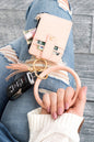 Key Ring Wallet Bracelet ID Zip Up