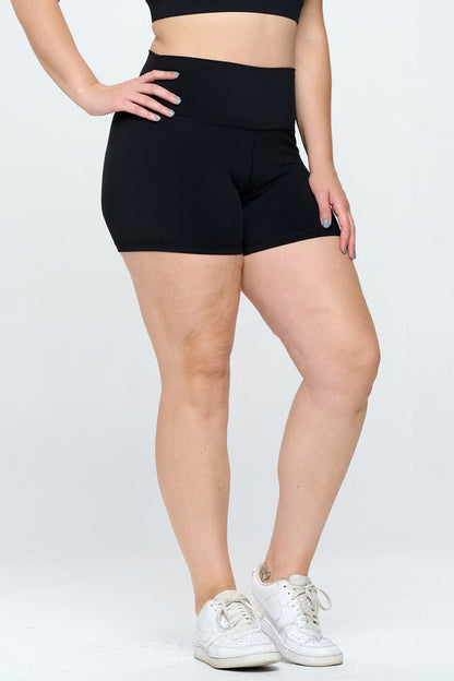 Yelete Buttery-Soft Biker Shorts 4 In. Inseam - XL