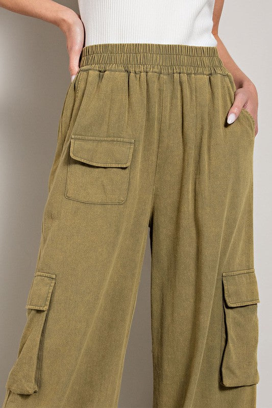 Mineral Washed Cargo Pants