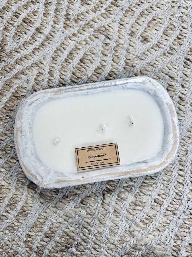 Dough Bowl Candles (WHITE BOWL) *Locally Made* *Ships 7-10 days!*