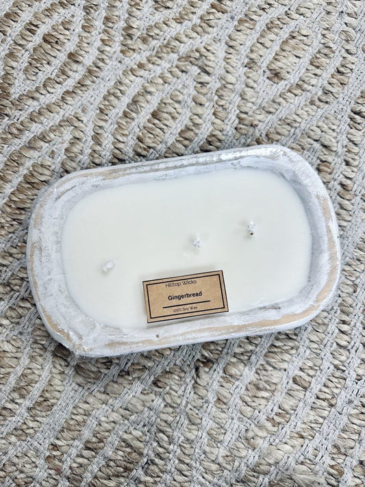 Dough Bowl Candles (WHITE BOWL) *Locally Made* *Ships 7-10 days!*