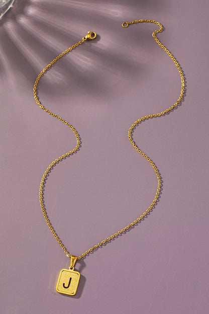 Brass Initial Necklace *Ships Free - must order by itself*