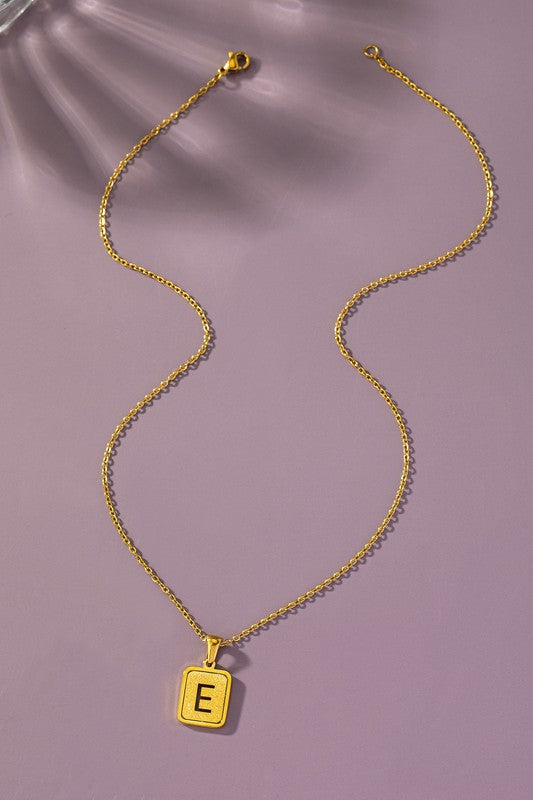 Brass Initial Necklace *Ships Free - must order by itself*