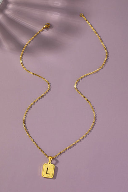 Brass Initial Necklace *Ships Free - must order by itself*