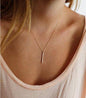 Short Gold Bar Necklace