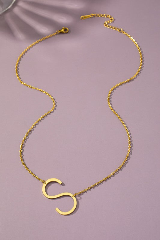 Large Letter Necklace