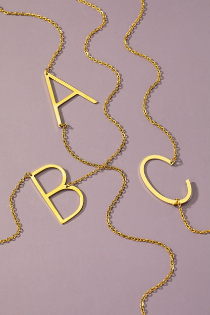 Large Letter Necklace