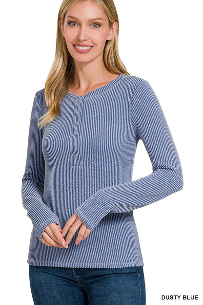 Mystery Zenana Textured Long Sleeve Special  $13.99