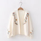 Floral knit cardigan