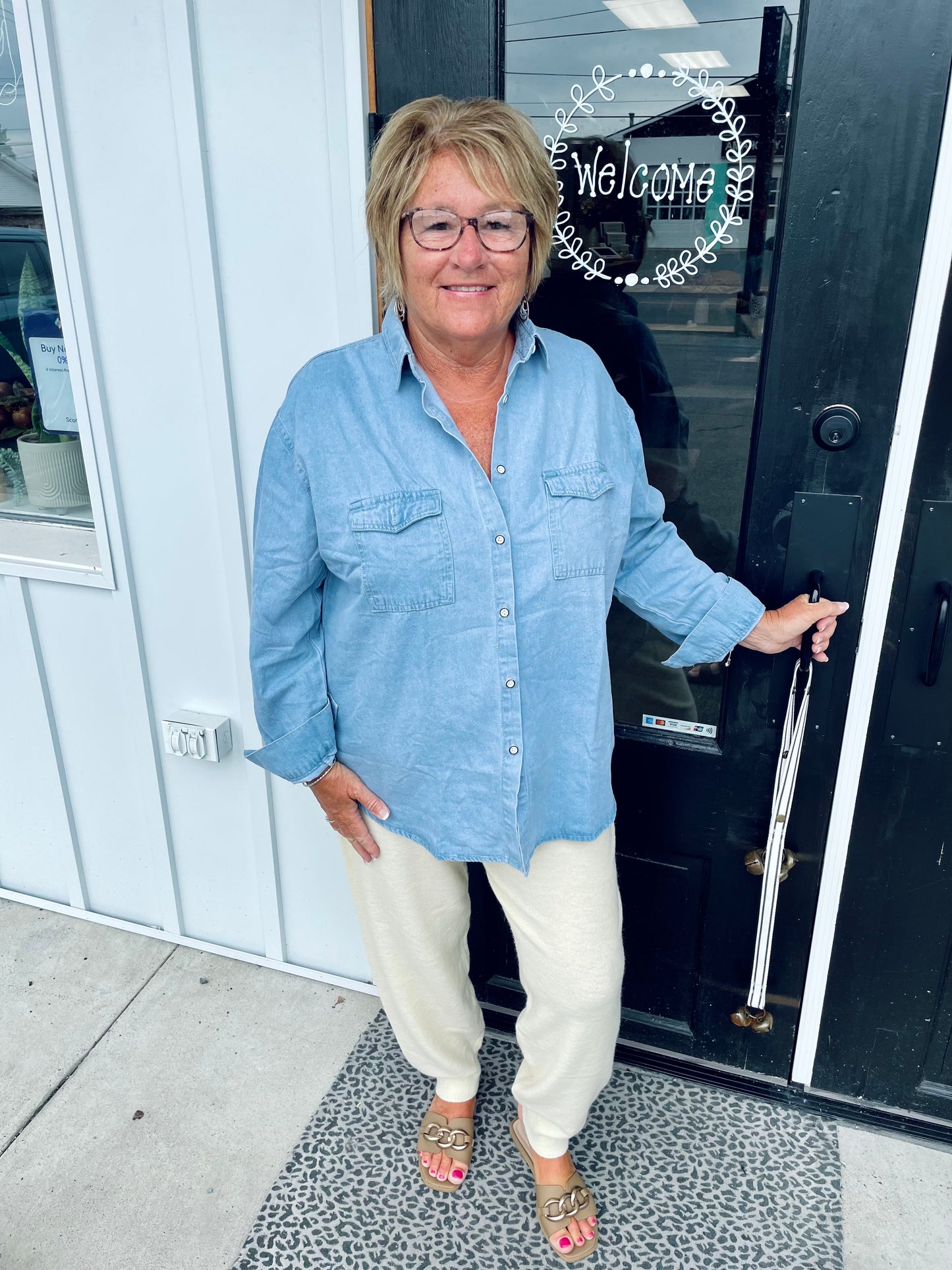 Only In The Country Denim Top