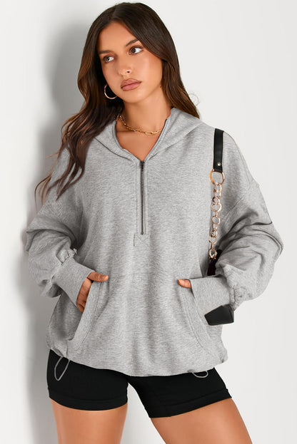 Hannah Half Zip Up Hoodie