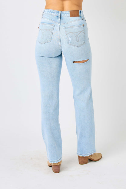 Judy Blue Closing Time High Waist Straight Jeans Style 82600