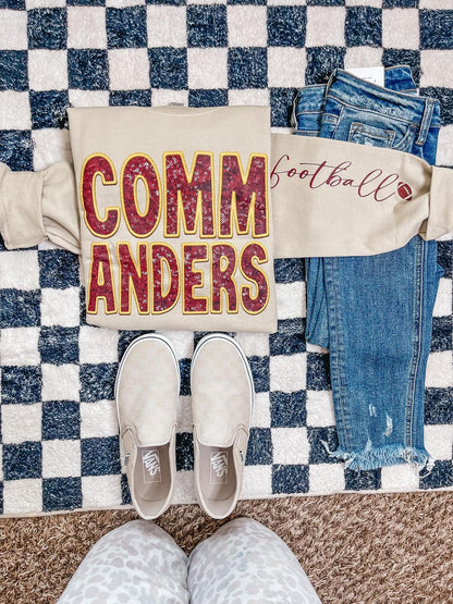 Faux Sequin Football Sweatshirts Sku 1 🏈 Ravens|Bills|Bangles|Browns|Texans|Colts|Jaguars|Chiefs|Raiders|Chargers|Dolphins|Raiders