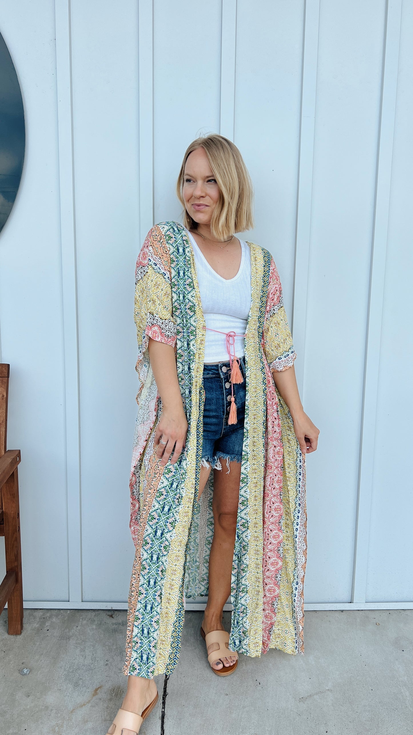 Paisley Free flow kimono