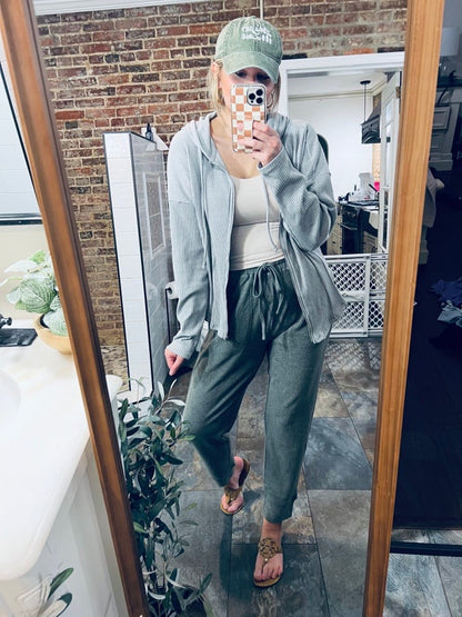 Culture Code Forever Zip Up Drawstring Hooded Jacket