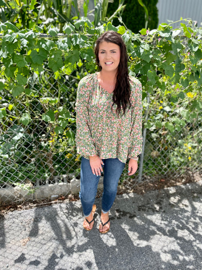 She's Blossoming Floral Blouse