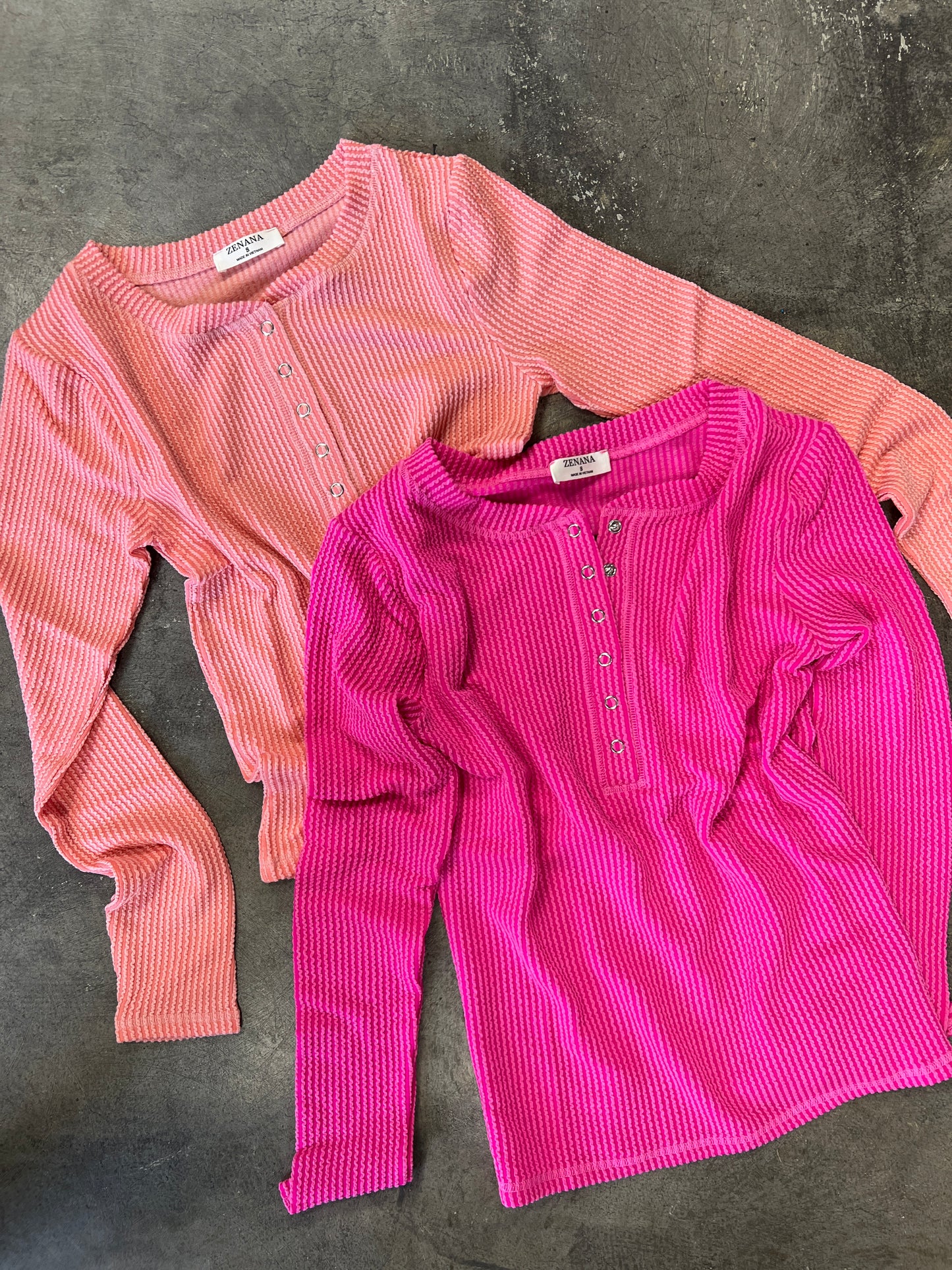 Ribbed Zenana Long Sleeve