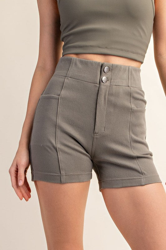 Rae Mode Cotton Stretch Twill Short Pant