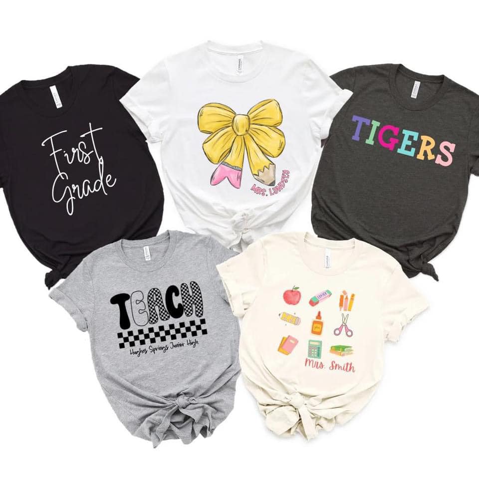 Teacher Graphic Tee's - Custom