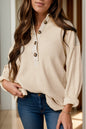 Mindy Quarter Button Up Top