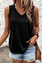 V-Neck Wide Strap Tank