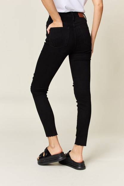 Judy Blue Total Darkness Tummy Control High Waist Skinny Jeans Style 88562