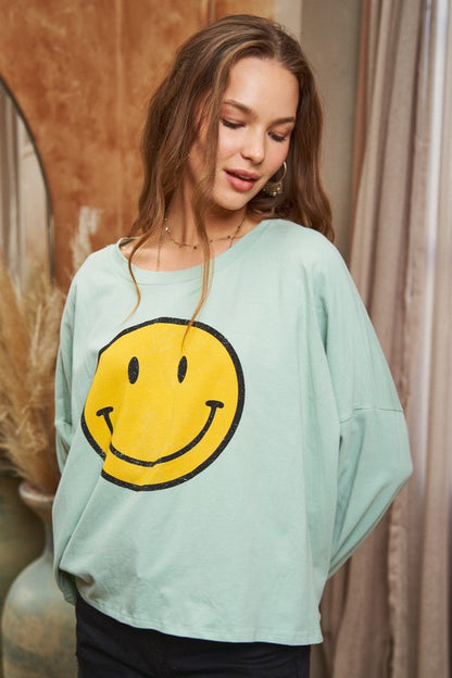 Smiley Cropped Tee