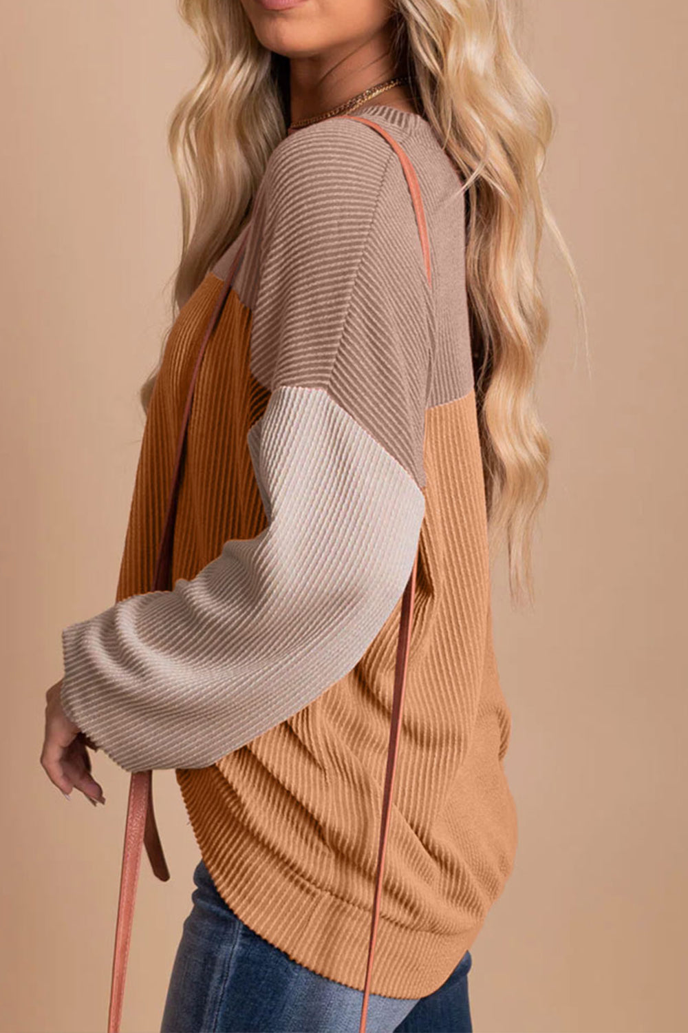 Pushing The Limit Color Block Long Sleeve