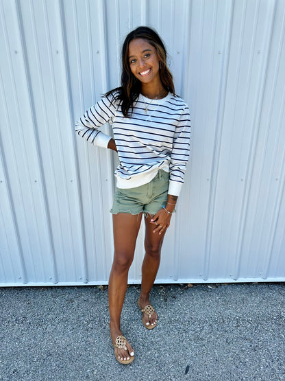 Evening Walks Striped Top