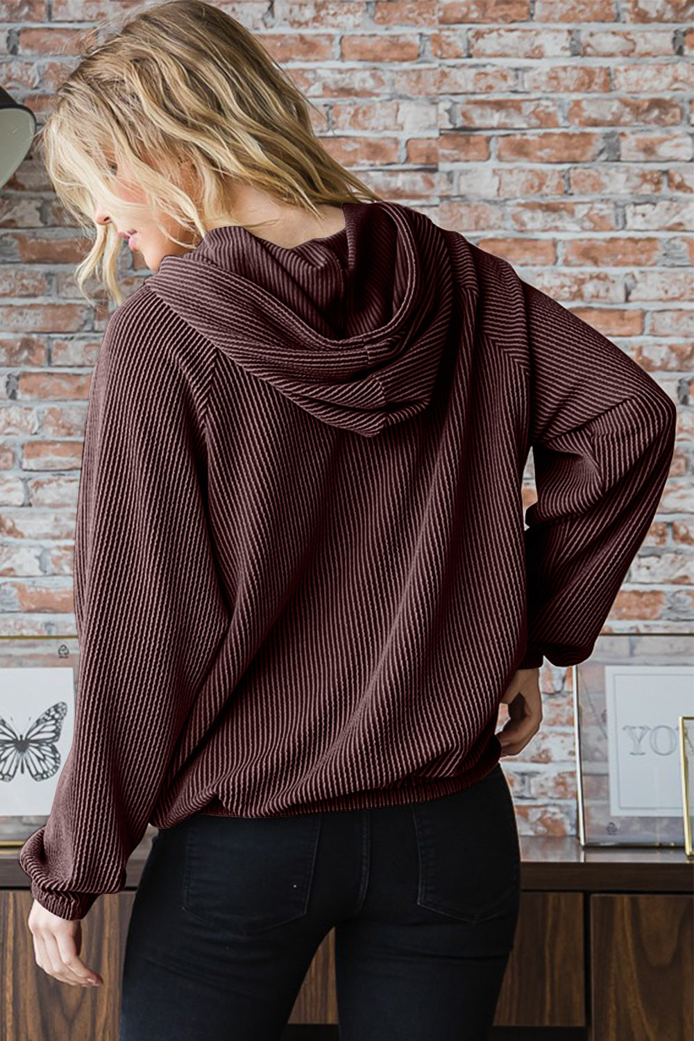 Haley's Ribbed Hoodie