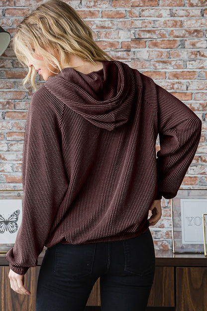 Haley's Ribbed Hoodie