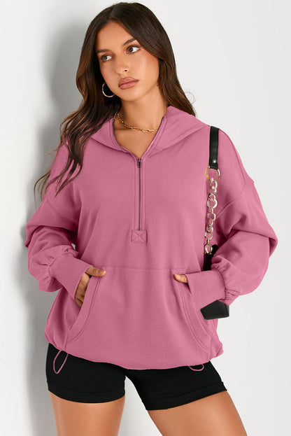 Hannah Half Zip Up Hoodie